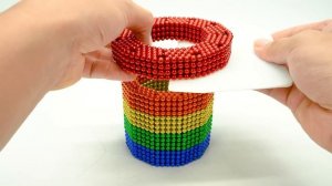Строим своими руками замок в Minecraft с гигантским водопадом и бассейнами из магнитных шариков