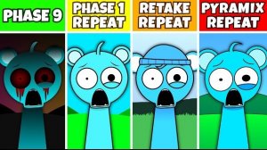 Incredibox Sprunki: Фаза 1, Повторный захват, Pyramix ПОВТОРЯЕТСЯ после ФАЗЫ 9