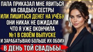 Папа Приказал Явиться На Свадьбу Сестры Или Лишиться Денег На Учёбу — Он Не Знал Что Я Уже Окончила!