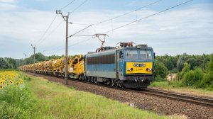 Электровоз Ганз Маваг 630 028 с хозяйственным поездом