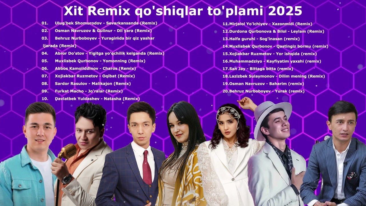 Hit Remix qo'shiqlar to'plami 2025 | Uzbek Music смотреть онлайн