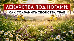 Лекарства под ногами: как сохранить свойства трав