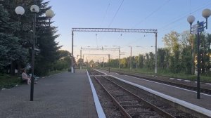 ДИЗЕЛЬ-ПОЕЗД ДПКР3-005 С ПРИВЕТЛИВОЙ ЛОКОМОТИВНОЙ БРИГАДОЙ ТИФОН ГУДОК ГРОМКИЙ РАВА-РУССКАЯ-КОЛОМЫЯ