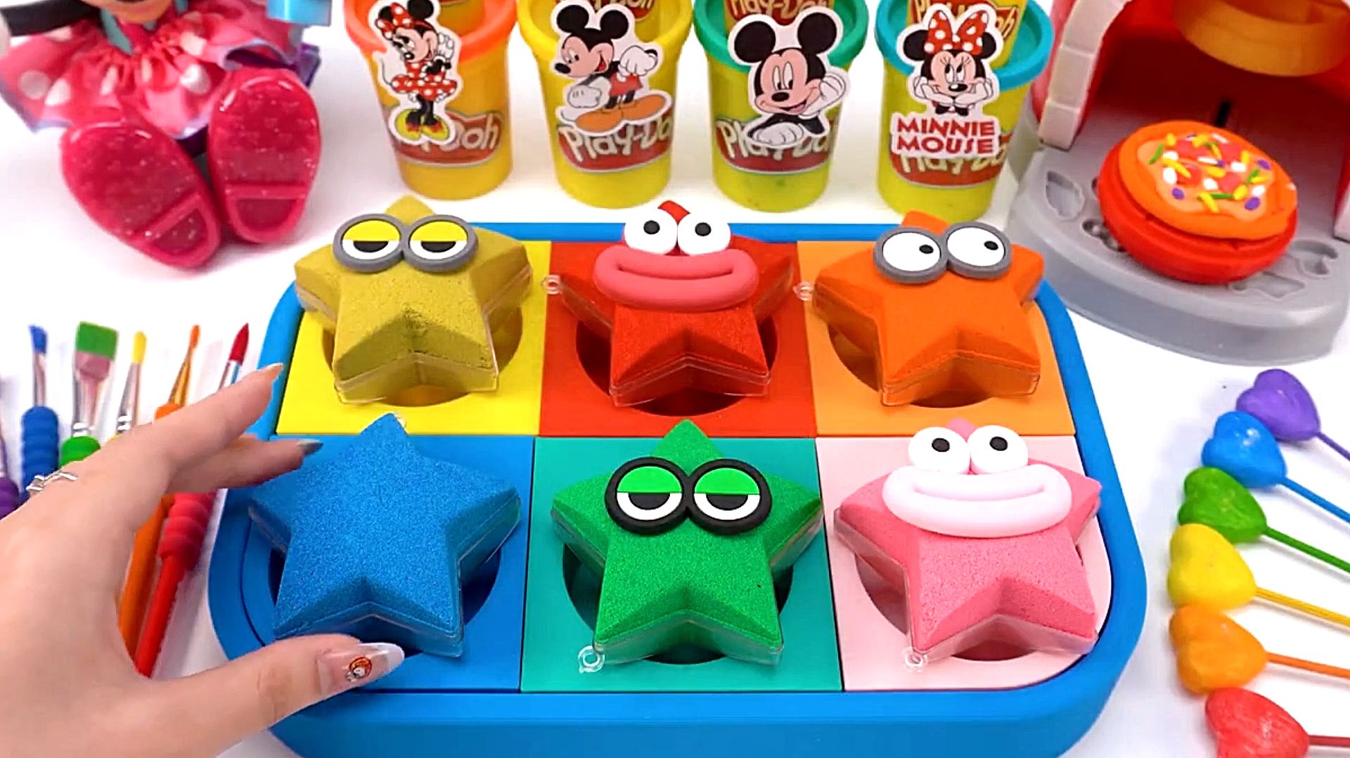 Мультики для малышей. Мультики для детей. Кинетический песок. Поделки из песка. АСМР. Приятные звуки