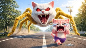 🙀Котенок превращается в монстра🐭Как мыши спасли котёнка #ИСТОРИЯ КОШКИ С ИИ