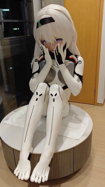 Firefly Kigurumi Doll in latex catsuit. #cosplay #honkai смотреть онлайн