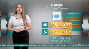 Погода в Старом Осколе на 4 июля