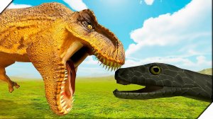 АНАКОНДА против ТИРЕКСА - Игра Beast Battle Simulator. Битва динозавров