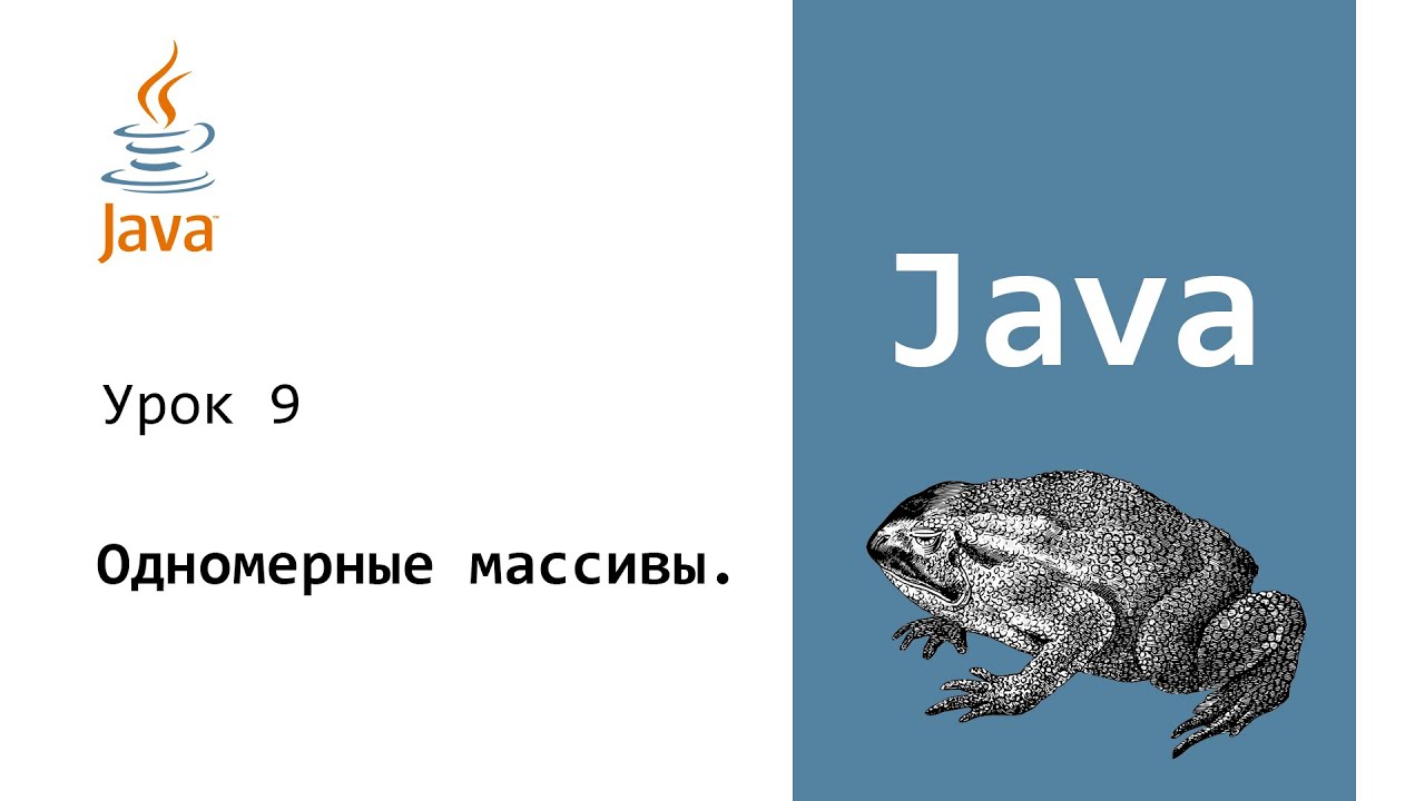 Java. Одномерные массивы. Урок 9 смотреть онлайн