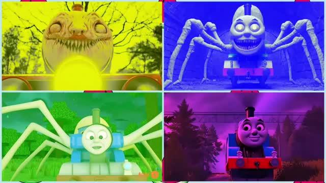 МУЛЬТИКИ ПРО ПОЕЗДА Все виды Чу Чу Чарльза ЕХЕ под музыку TILES HOP 🚂👾 смотреть онлайн