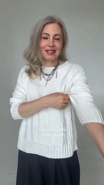 Идеальный джемпер на любое время года вяжется СВЕРХУ