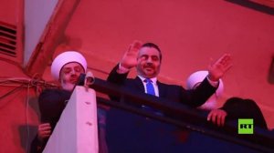 مئات اللبنانيين يستقبلون وزير الخارجية السوري في طرابلس