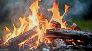 🔥Лесной костер, звуки природы, пение птиц, треск дров 1 час #ASMR #nature #relax #костер #отдых