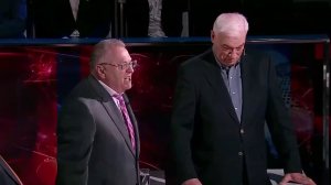 Скандал у Соловьева! Жириновский разругался с коммунистом  Пес, пошел ВОН!!!