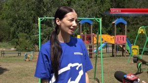 ТК «Родной». Активисты партии «Единая Россия» Кировска благоустроили еще одну детскую площадку
