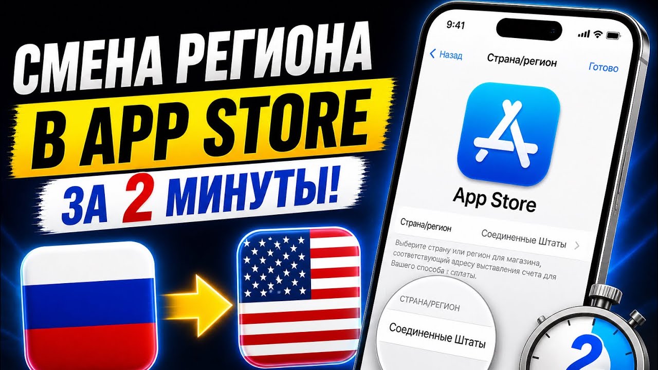 КАК СМЕНИТЬ РЕГИОН В APP STORE ЗА 2 МИНУТЫ | 2026   #appstore #сменарегиона #appleid