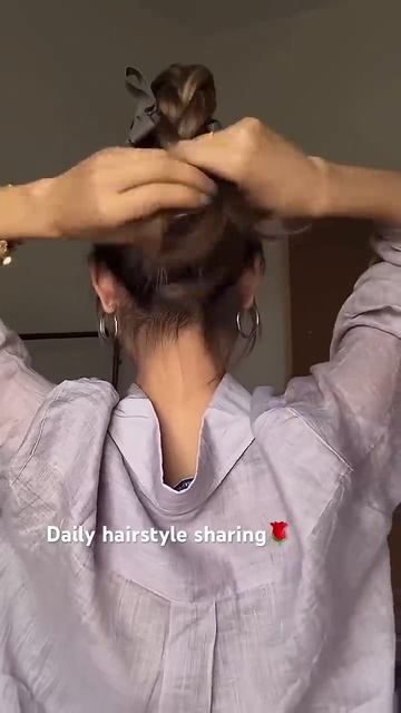 Супер простая прическа на каждый день👍
