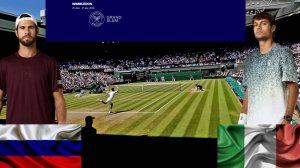 4/07 ⏰15:00 (19) 🇷🇺Карен Хачанов - (9) 🇮🇹Флавио Коболли/🏆Grand Slam 🇬🇧Уимболдон. 3-й круг