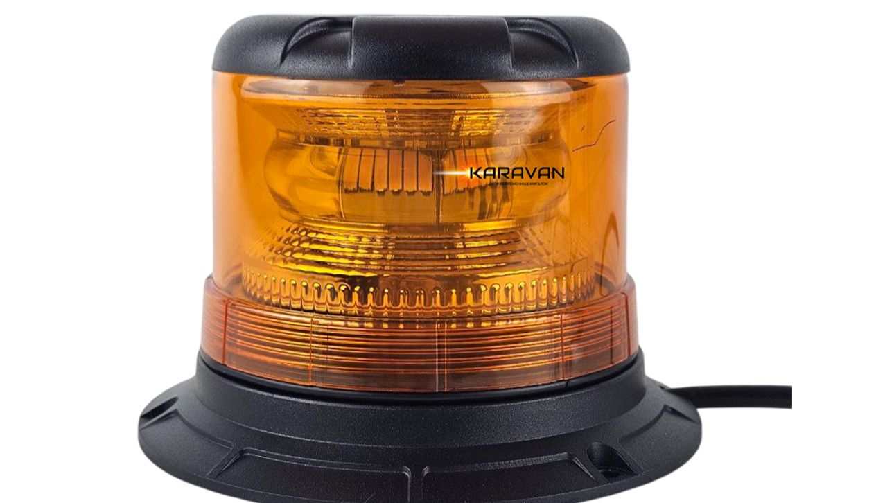 PM-O347S-L1 Проблесковый маяк оранжевый 10-110v на крышу спецтехники 36LED на магните