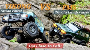 Yikong YK4107 VS FMS FCX10 OVR LC80 1:10 Scale RC Crawler Battle!