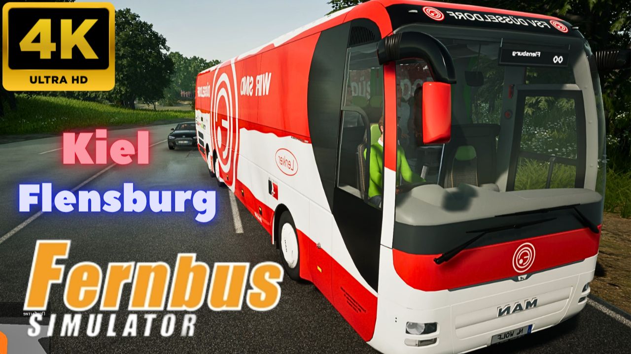 Fernbus Simulator: Kiel to Flensburg. (4K)