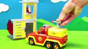 Пожарная машина спасает домик от огня! 🚒 Пожарные для малышей и другие игрушки