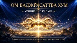 Мантра для очищения кармы: 108 повторений Ваджрасаттвы — ведическая техника очищения ума 🙏💎