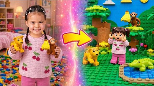 Лейсан забыла убрать LEGO! Магический урок хорошего поведения для детей! Супер Детский!