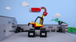 LEGO Экспериментальный грузовик с магнитом и другая техника! Лего Видео детям