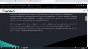 DACX - ЦИФРОВОЙ АКТИВ И ТОВАРНАЯ БИРЖА!
