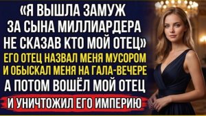 Свёкор миллиардер назвал меня мусором  Потом вошёл мой отец — и его лицо побледнело!