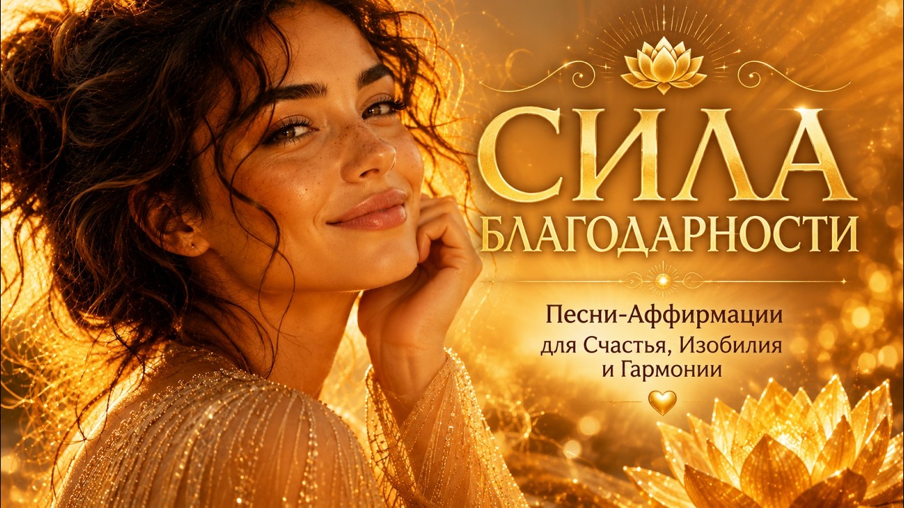 ✨ СИЛА БЛАГОДАРНОСТИ ✨ Песни-Аффирмации для Счастья, Изобилия и Гармонии