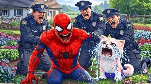 🕷️🧟Человек-паук превратился в зомби, сбежавший котёнок🐾Невероятная история котенка #КОШКА ИСТОР