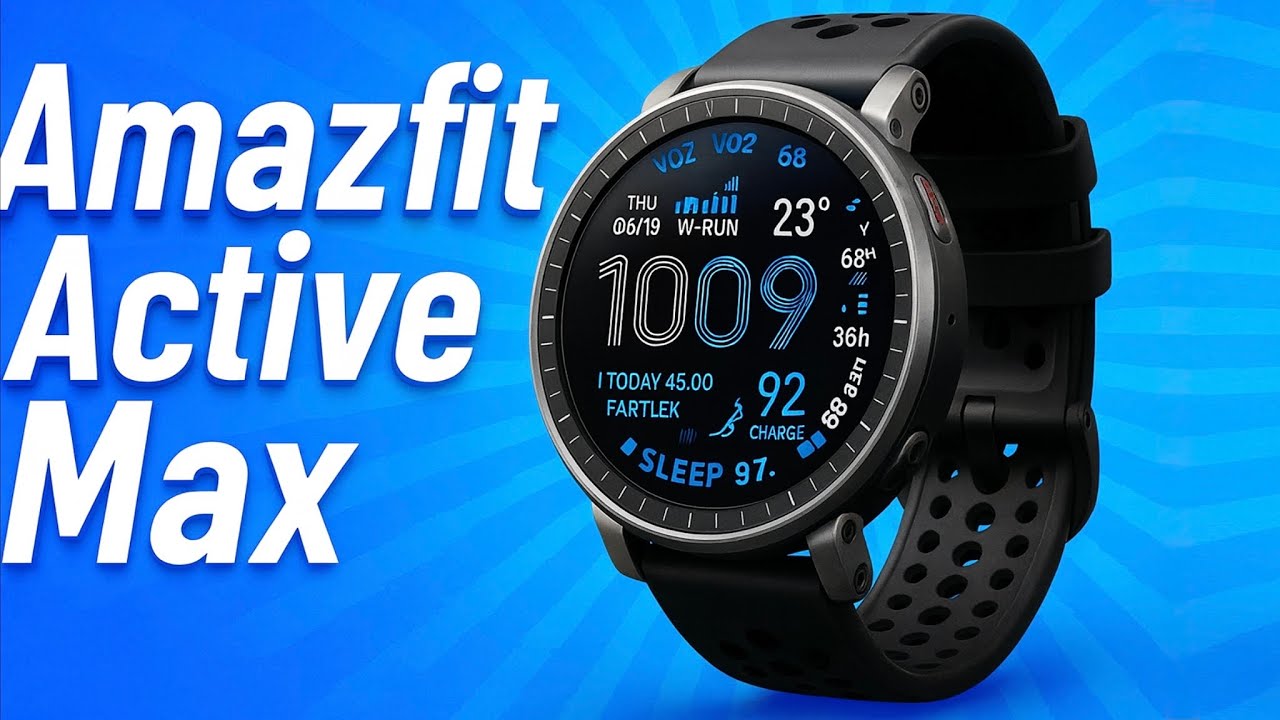 Amazfit Active Max — новые спортивные часы с большим экраном и супер автономностью!