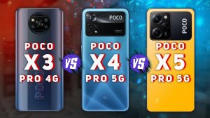 Poco X3 Pro vs Poco X4 Pro vs Poco X5 Pro