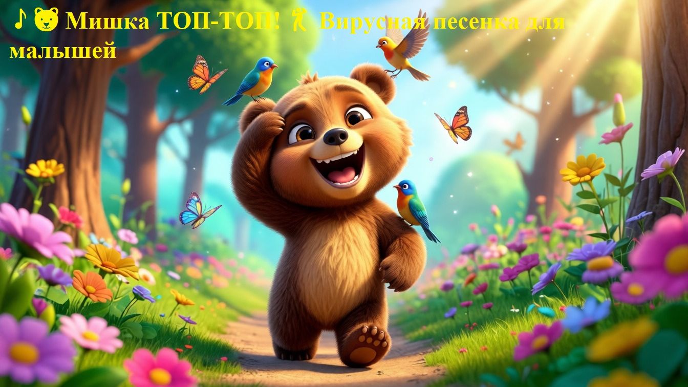 🎵🐻 Мишка ТОП-ТОП! 💃 Вирусная песенка для малышей