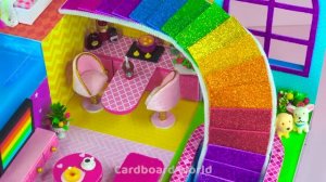 Миниатюрный домик своими руками❤️с гаражом DIY поделки