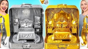 Строим Удивительный Кукольный Домик Золотой vs Серебряный Челлендж | Война Пранков