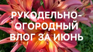 Рукодельно-огородный Влог за июнь 🌸🧦🌳