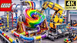 Постройте настоящую фабрику слизи LEGO Technic! | Забавный эксперимент Lego
