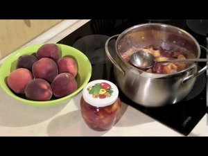 Варенье из персиков и лимона. Быстро и вкусно.