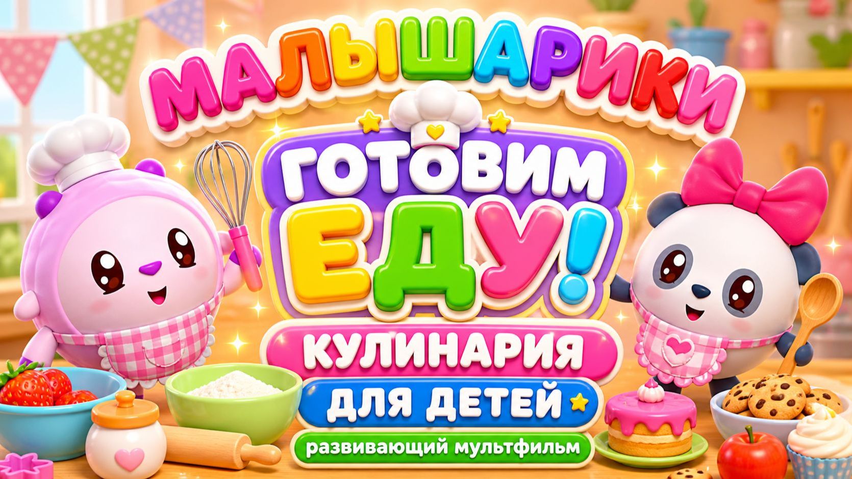 МАЛЫШАРИКИ 🐣 ГОТОВИМ ЕДУ! 🍳 КУЛИНАРИЯ ДЛЯ ДЕТЕЙ