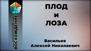 Плод и Лоза | Васильев Алексей Николаевич. Запись за 04.07.2026.