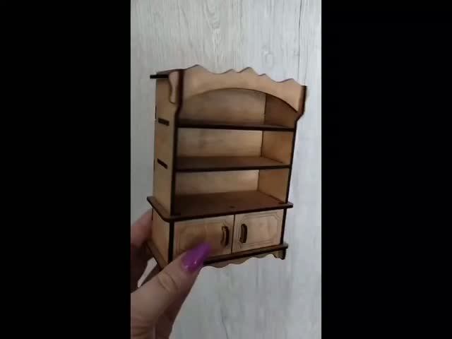 Уютный DIY: миниатюрная шкатулка-шкаф 🧸 смотреть онлайн