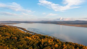 За красивыми кадрами - через лес, на высокий берег Амура. Осень 2025