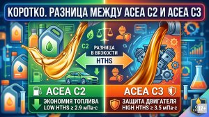 РАЗНИЦА МЕЖДУ ACEA C2 и ACEA C3. КОРОТКО #anton_mygt