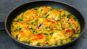 Курица на сковороде Вкуснее, чем в духовке! Вкусный и быстрый ужин для семьи!