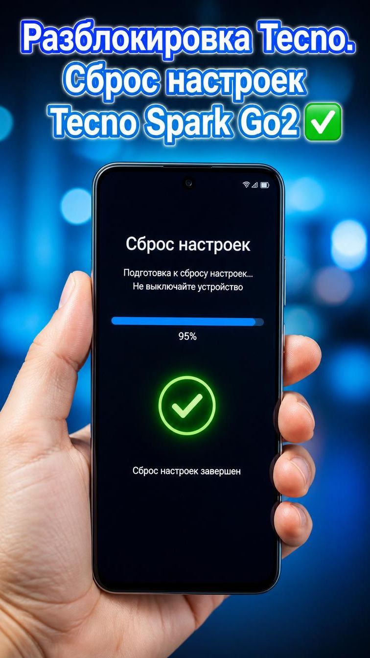 Разблокировка Tecno.Сброс настроек Tecno Spark Go2✅