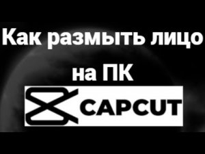 Как размыть лицо в CapCut на ПК — Заблюрить лицо на видео в ноутбуке легко