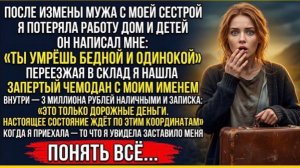 Сестра разрушила мою жизнь — забрала мужа, работу и детей  Пока я плакала она не знала что дядя!